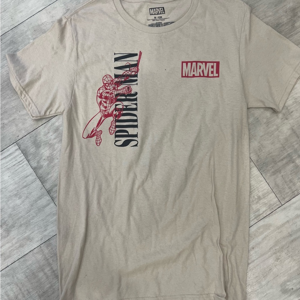 Marvel Red and Cream Spider-Man Short Sleeve Tee